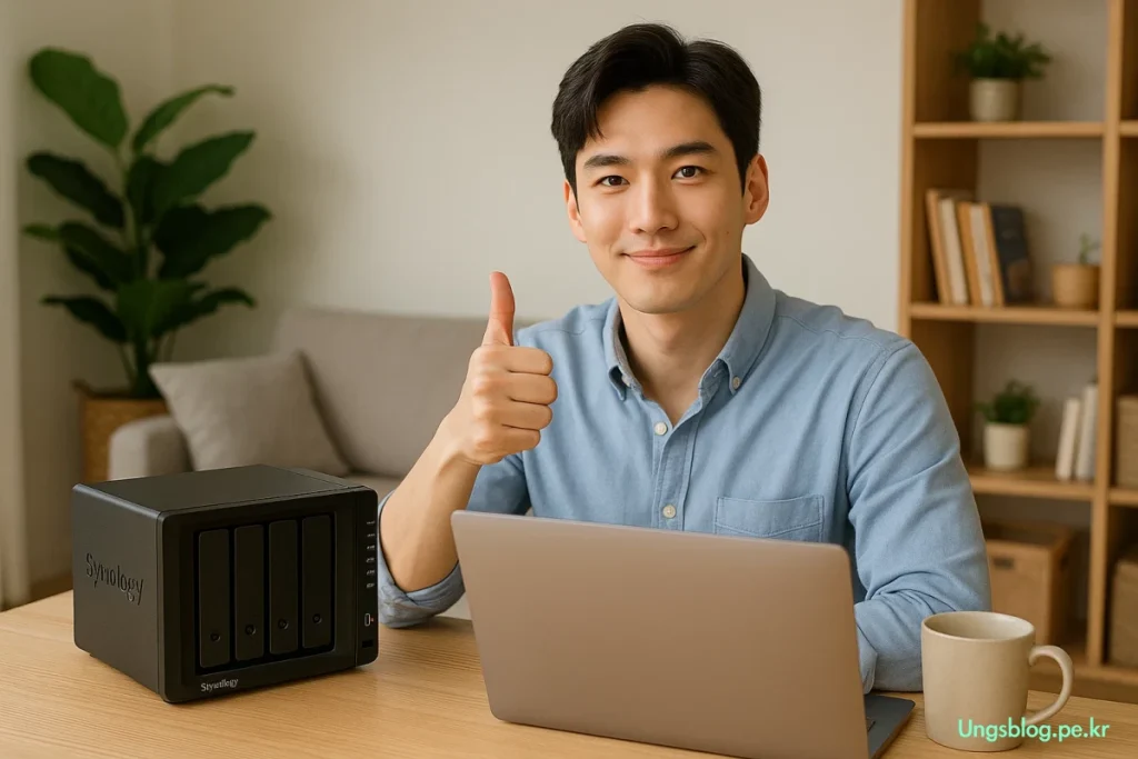 가정으로 활용하는 NAS, 활용도가 매우 높습니다.